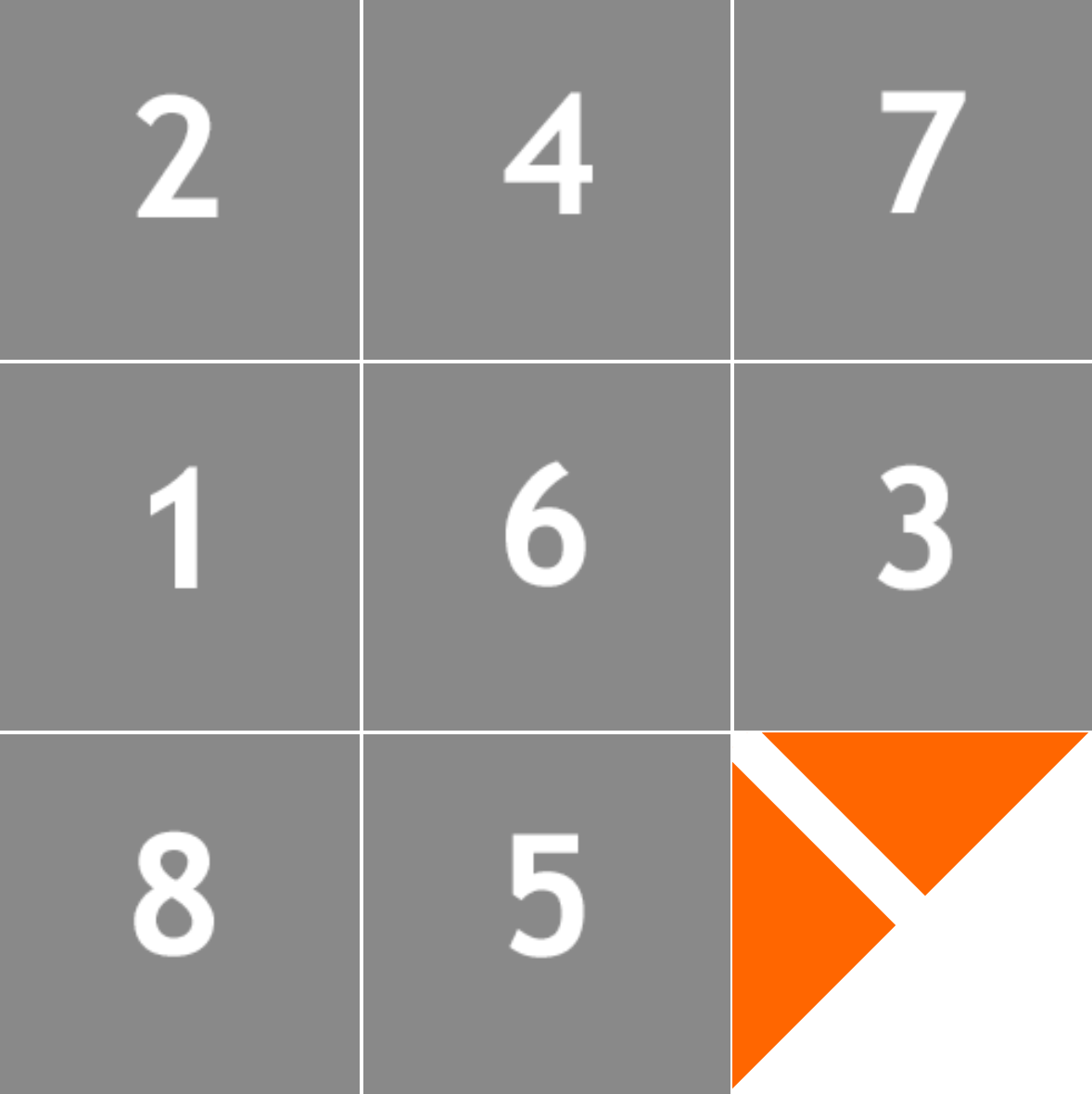 screenshot of the puzzle in email