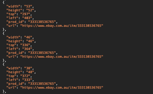 Code for the search terms