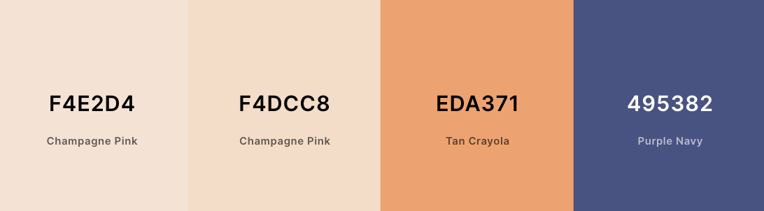 Example of the colour palette used on the Flyball website