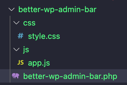 Folder structure for my php WordPress plugin