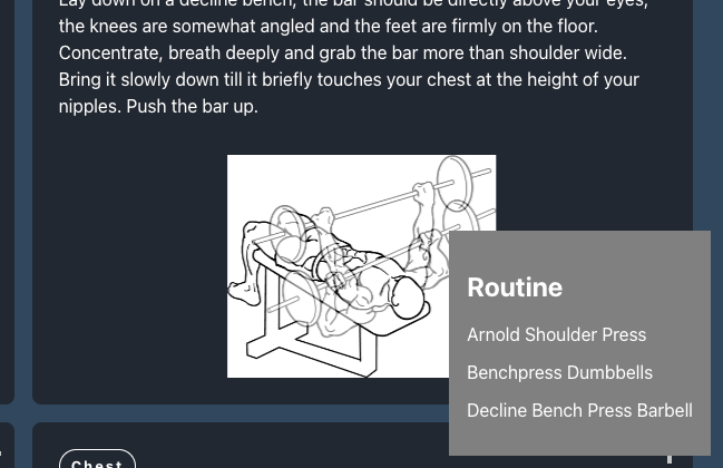 Another screenshot of my Practice React JS project called Workout Buddy