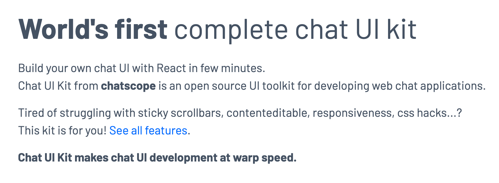 chatscope ui documentation
