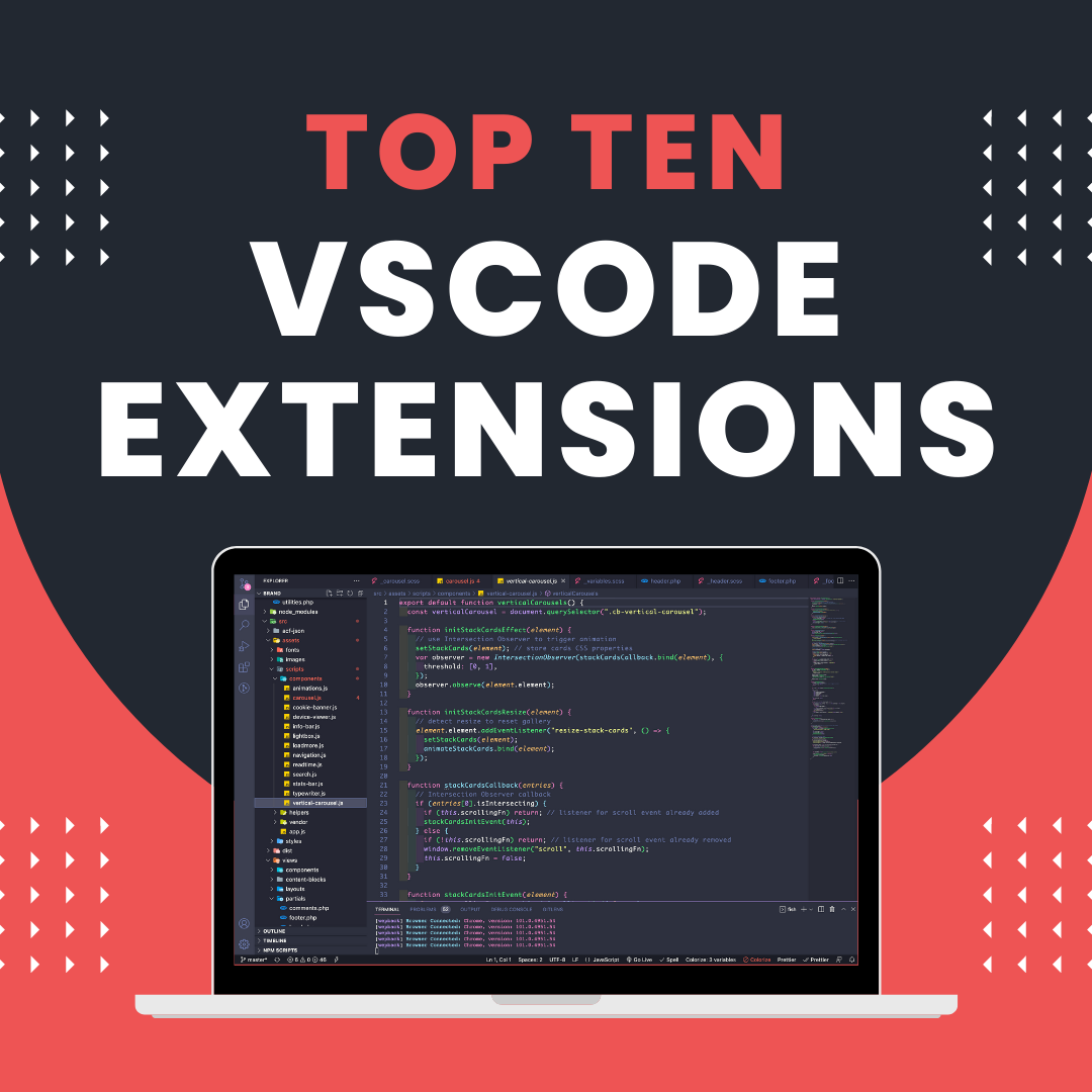 Top ten visual studio code extensions